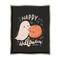 Stupell Industries Happy Halloween Smiling Ghost Pumpkin Framed Floater Canvas Wall Art